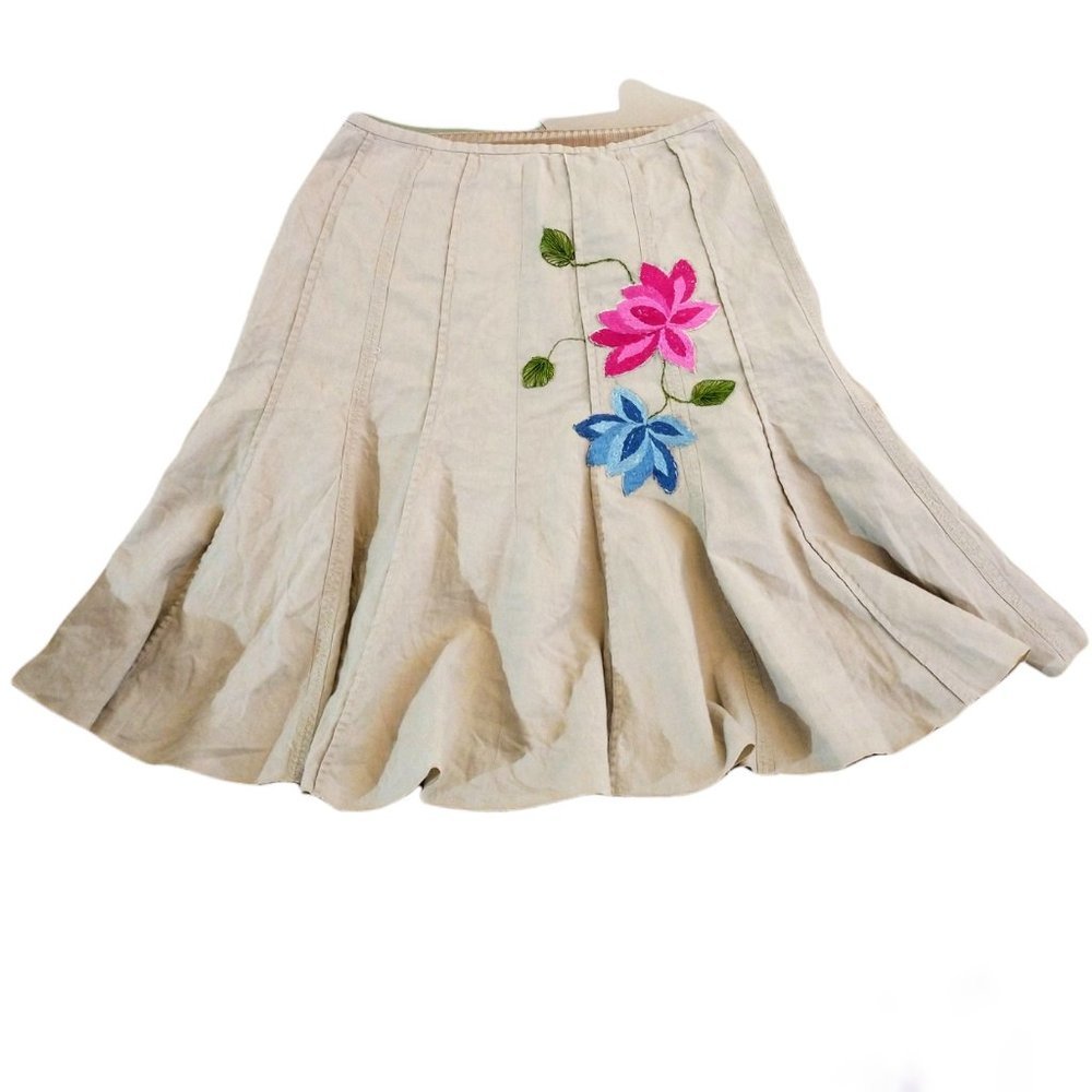 Embroidered Skirt, Flared